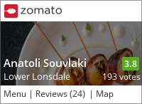 Anatoli Souvlaki on Urbanspoon