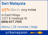Seri Malaysia on Urbanspoon