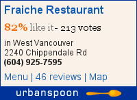 Fraiche Restaurant on Urbanspoon